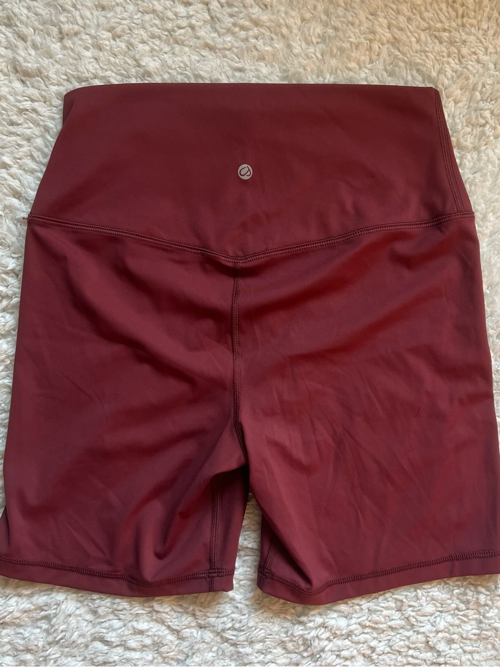 CRZ Yoga Women’s Butterluxe Secretsculpt Biker Shorts Red Merlot High Waist (M)